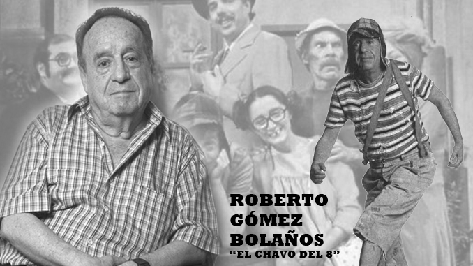 Roberto Gómez Bolaños, nació en la Ciudad de México el 21 de febrero de 1929 y murió en Cancún el 28 de noviembre de 2014. Fue conocido como Chespirito, creador e intérprete de "El Chavo del Ocho" y "El Chapulín Colorado".